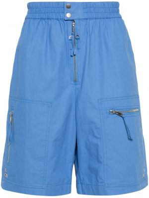 Bombažne cargo kratke hlače Marant modra