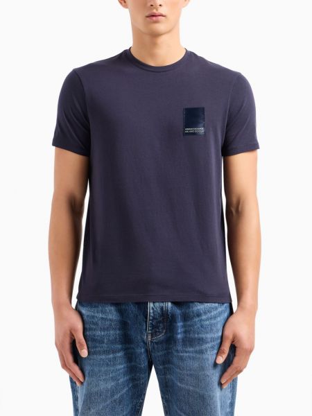 T-shirt en coton Armani Exchange bleu