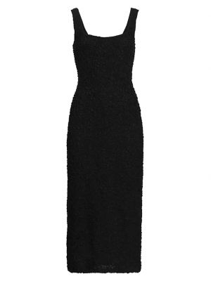 Текстурированное платье миди без рукавов Sloan Mara Hoffman черный
