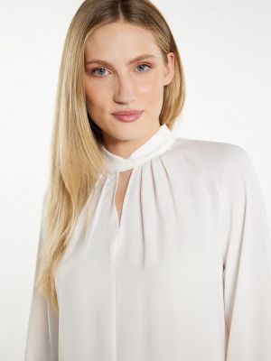 Памучна блуза Dreimaster Klassik бяло