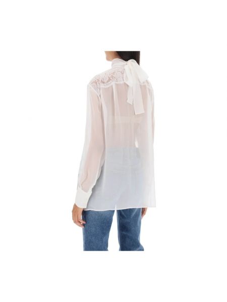Camisa de algodón Dolce & Gabbana blanco