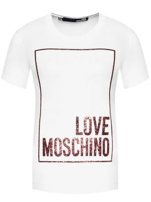 Tričko Love Moschino bílé