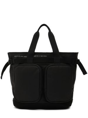 Shopper handtasche aus baumwoll Moncler Genius schwarz
