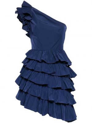 Mini šaty Marchesa Notte modrá