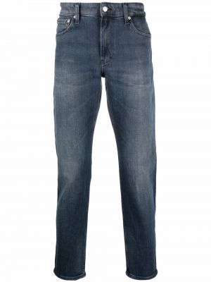 Slank stretch jeans Calvin Klein Jeans blå