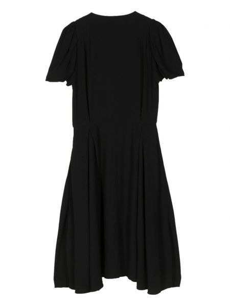 Zīda kleita Christian Dior Pre-owned melns