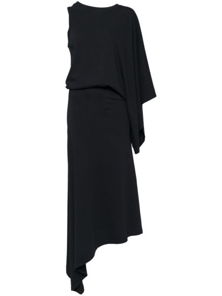 Obleka z draperijo A.w.a.k.e. Mode črna
