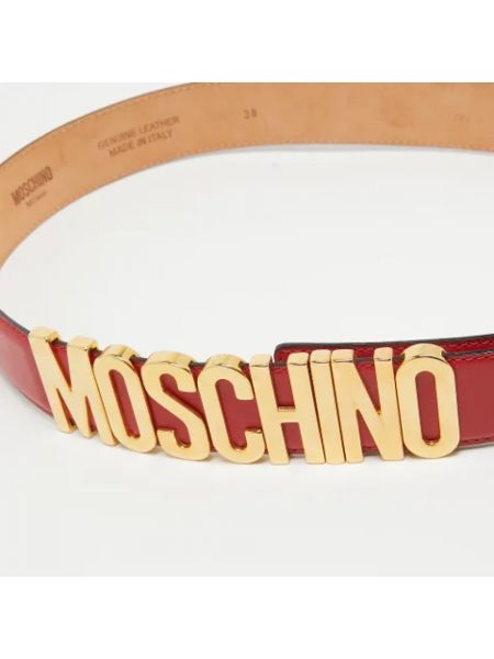 Cinturón de cuero Moschino Pre-owned