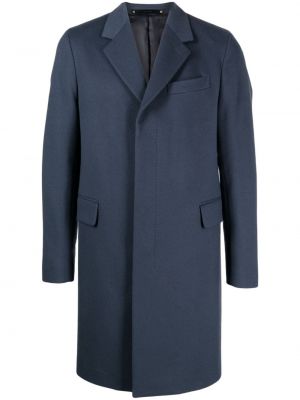 Kašmírový vlněný kabát Paul Smith modrý