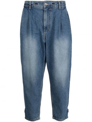 Jeansy skinny bawełniane plisowane Songzio niebieskie