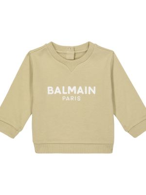 Bomull hettegenser for jenter Balmain Kids grønn