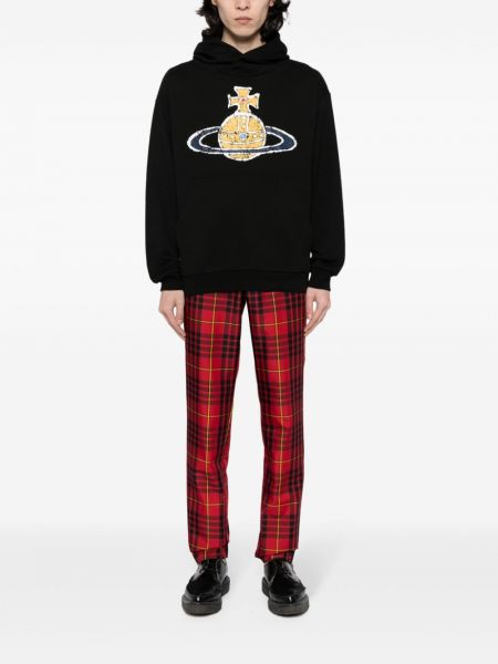 Medvilninis džemperis su gobtuvu Vivienne Westwood juoda