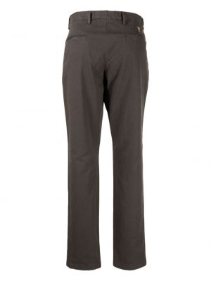 Rovné kalhoty s výšivkou se zebřím vzorem Ps Paul Smith šedé