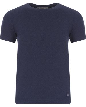 Хлопковая футболка однотонная Capobianco, синяя