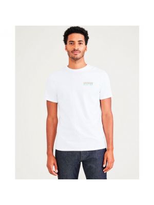 Camiseta con estampado manga corta Dockers blanco