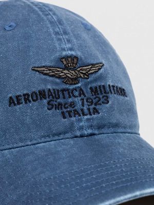 Șapcă din bumbac Aeronautica Militare gri