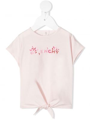 T-skjorte for jenter Givenchy Kids rosa