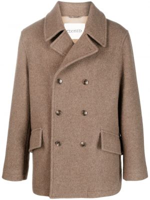 Manteau en laine réversible Closed marron