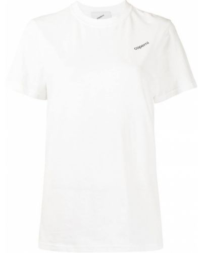 Camiseta de cuello redondo Coperni blanco