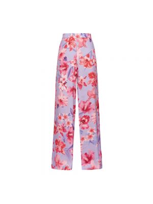 Pantalon à fleurs à imprimé Pinko rose