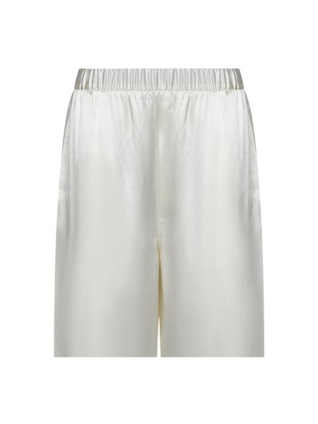 Pantalones de seda Armarium blanco