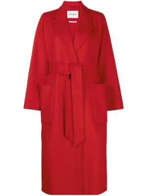 Vlněný kabát Ivy & Oak červený