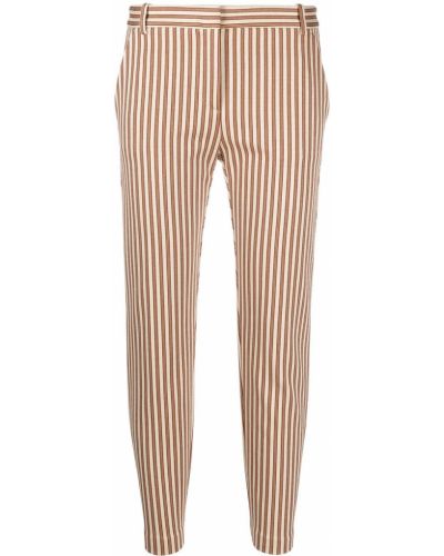 Pantalones a rayas Pinko marrón