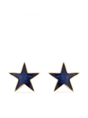Boucles d'oreilles à boucle à motif étoile Susan Caplan Vintage bleu