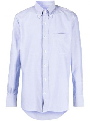 Bavlněná košile s knoflíky Glanshirt modrá