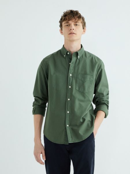 Camisa con botones Gant verde