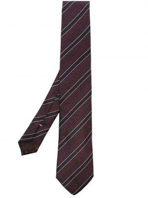 Pruhovaná hedvábná kravata Canali
