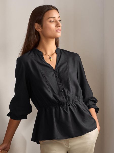 Блуза з віскози Tchibo чорна