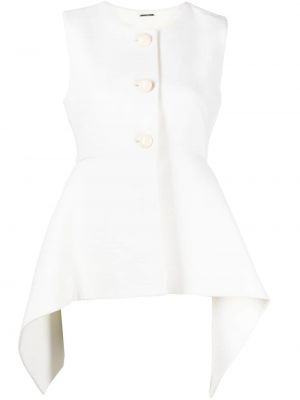 Αμάνικη μάλλινη μπλούζα Alexis λευκό