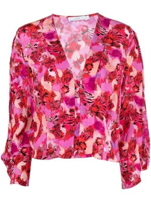 Blommig blus Iro rosa