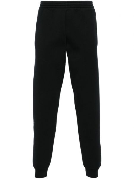 Pantaloni sport din bumbac din jerseu Balenciaga negru