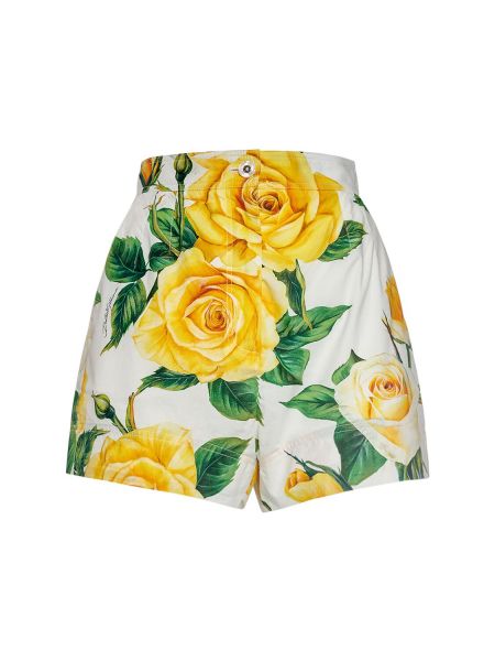 Shorts en coton à imprimé Dolce & Gabbana rose