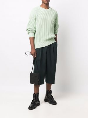 Pull en tricot Ami Paris vert