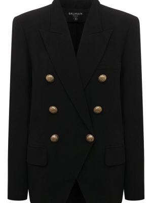 Пиджак из вискозы Balmain черный