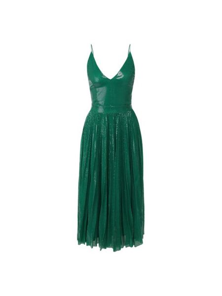 Платье миди Msgm, зеленое