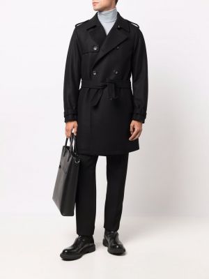 Vilnonis paltas Reveres 1949 juoda