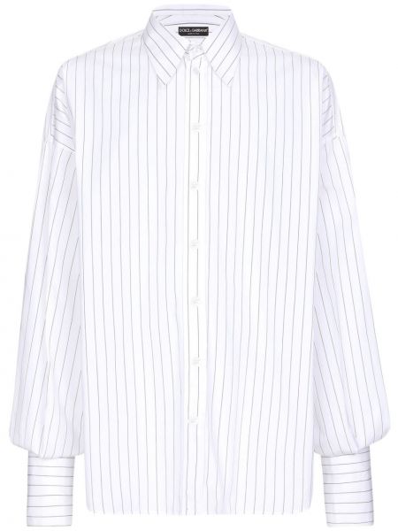 Chemise avec manches longues Dolce & Gabbana blanc