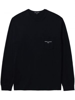Sweatshirt mit stickerei aus baumwoll Comme Des Garçons Homme schwarz