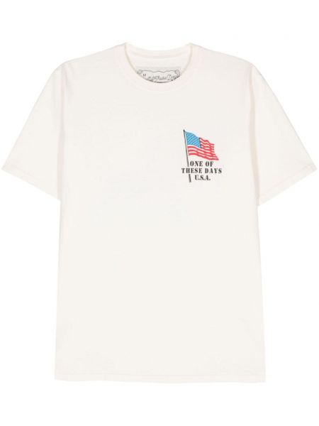 T-shirt en coton One Of These Days blanc