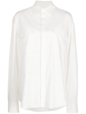 Chemise en coton avec manches longues Anouki blanc