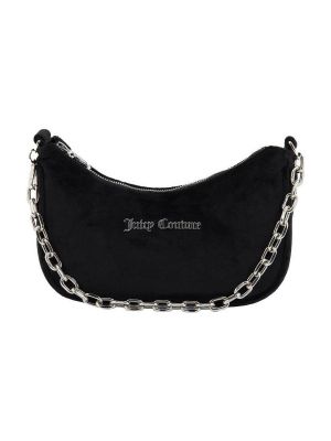 Velurová kabelka Juicy Couture černá