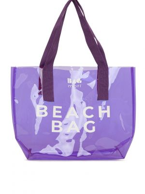 Прозрачная пляжная сумка с принтом Bagmori