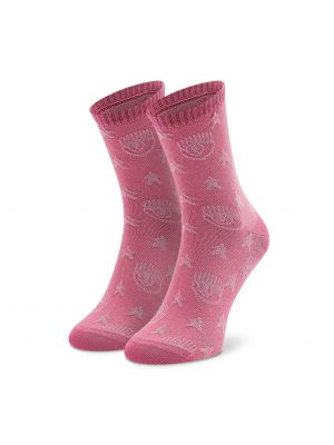 Hosszú női zokni CHIARA FERRAGNI - 73SB0J25 Sachet  414 - Rózsaszín