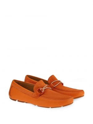 Seemisnahksed loafer-kingad Ferragamo oranž