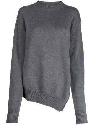 Asymetrický sveter Studio Nicholson sivá