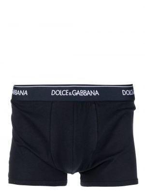 Bavlněné boxerky Dolce & Gabbana modré